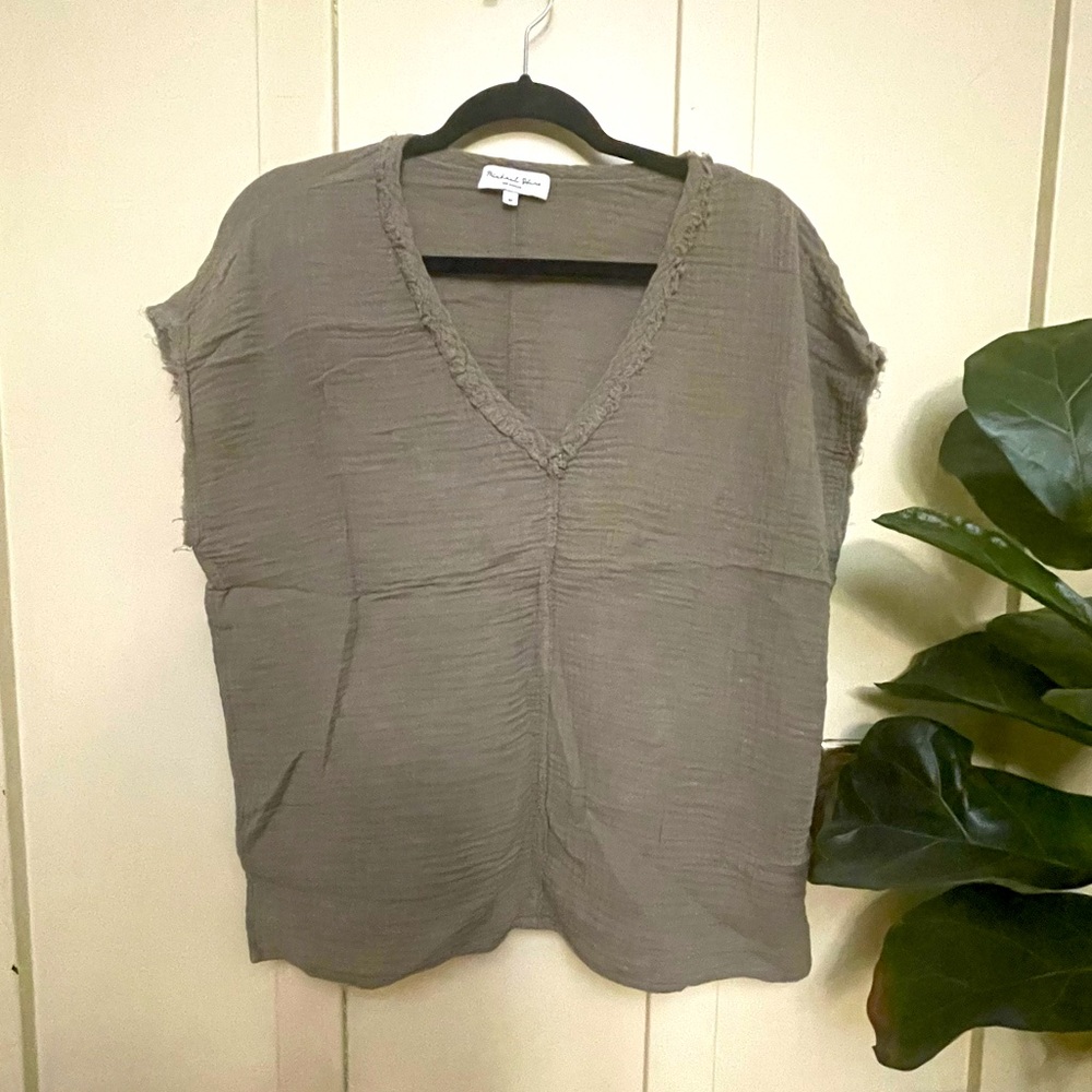 Michael Stars Cotton Gray Box Tee